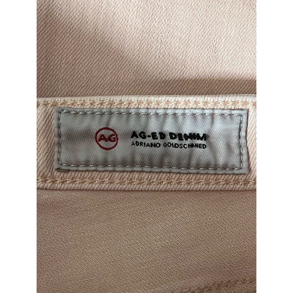 AG Adriano Goldschmied jeans The Isabelle high rise straight crop pink size 26 - Picture 5 of 7